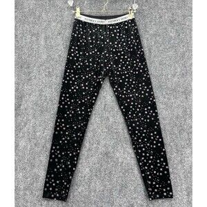 Victorias Secret The Velvet Legging Black Star Iridescent Glitter Celestial Sz M